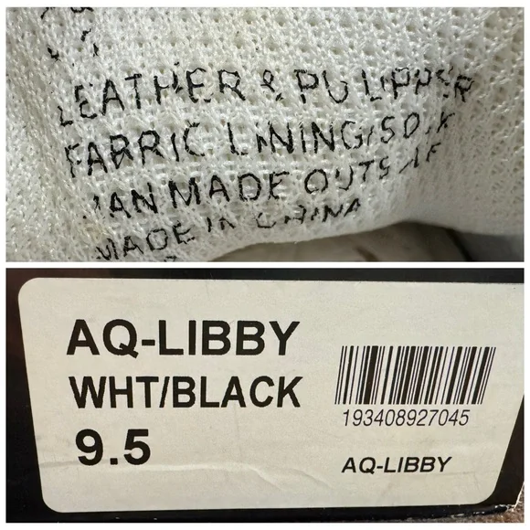 Aqua Croc embossed Leather platform sneakers 9.5 - Picture 9 of 10